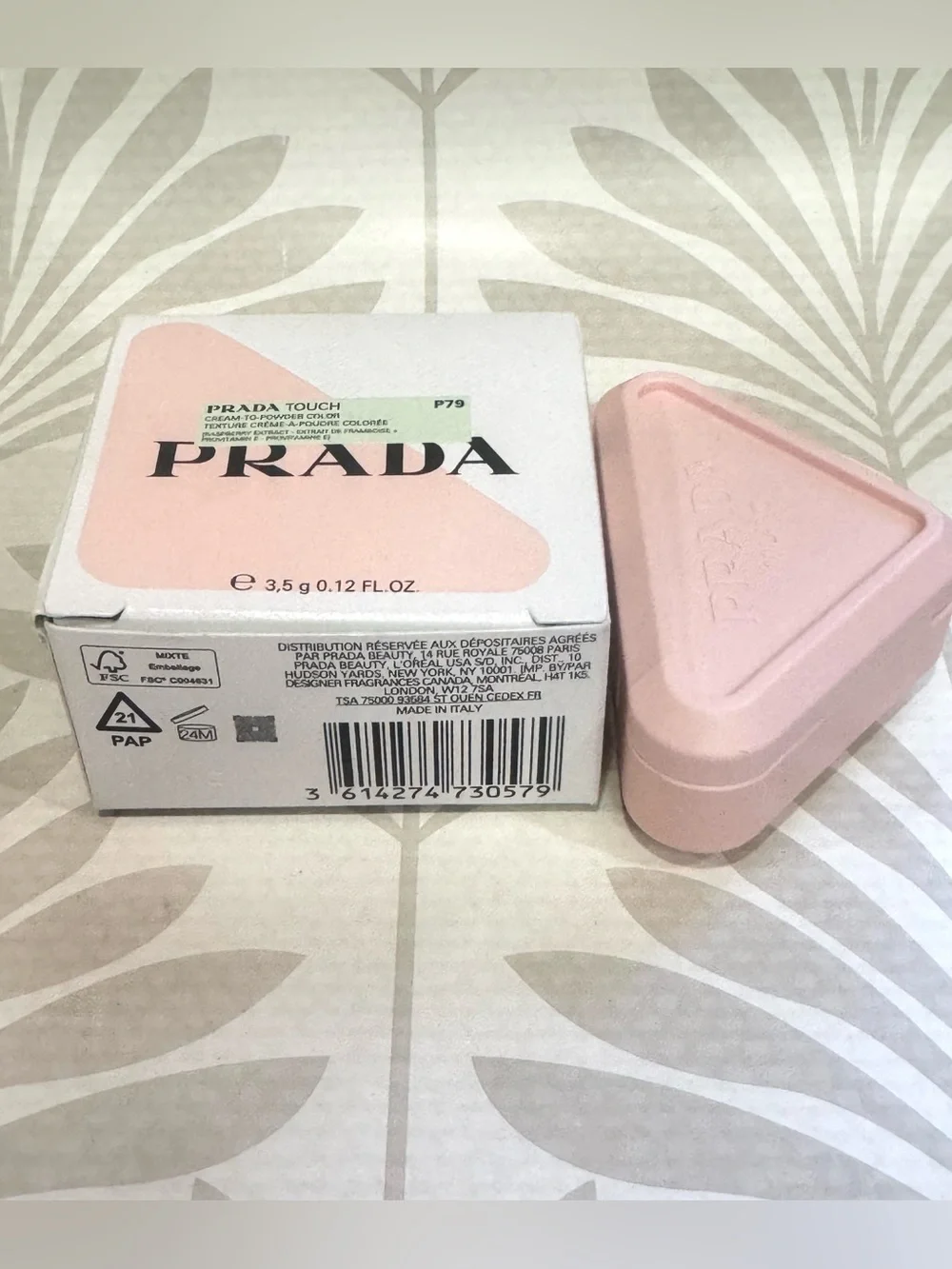 PRADA Prada Touch Cream-to-Powder Blush P79 Mauve Matte 0.12 fl oz NEW NIB